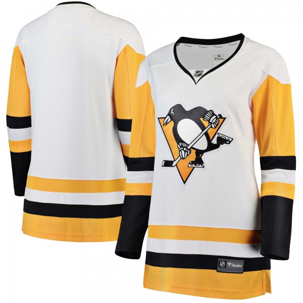 Women's Pittsburgh Penguins Fanatics White Away Breakaway Jersey