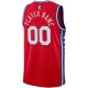 Men's Philadelphia 76ers Jordan Brand Red Swingman Custom Jersey - Statement Edition