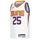 Youth Phoenix Suns Mikal Bridges Nike White Swingman Jersey - Association Edition