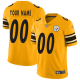 Men's Pittsburgh Steelers Customized Gold Stitched NFL Limited Inverted Legend Jersey