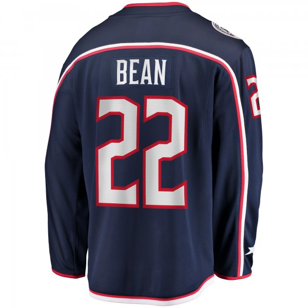 Men's Columbus Blue Jackets Jake Bean Fanatics Navy Home Breakaway Player Jersey