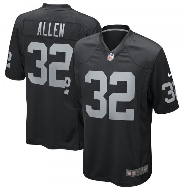 Men's Las Vegas Raiders Marcus Allen Nike Black Game Retired Player Jersey