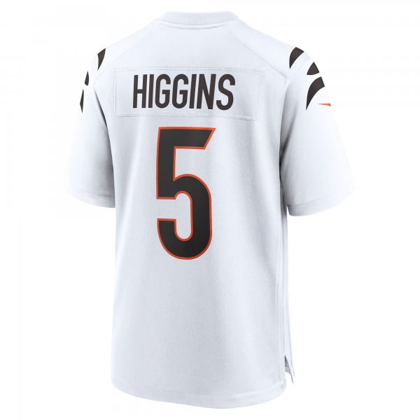 Men's Cincinnati Bengals Tee Higgins Nike White  Game Jersey