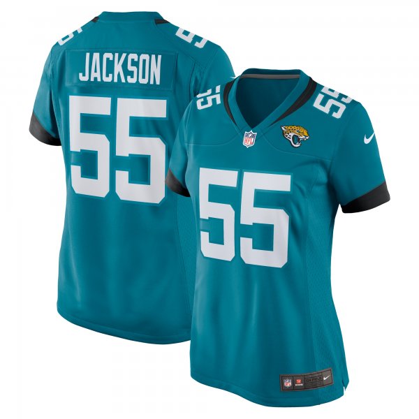 Women's Jacksonville Jaguars Dequan Jackson Nike  Teal  Game Jersey