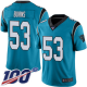 Carolina Panthers #53 Brian Burns Blue Men's Stitched NFL Limited Rush 100th Season Jersey