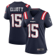 Women's New England Patriots #15 Ezekiel Elliott Nike Navy Limited Player Jersey