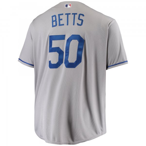 Men's Los Angeles Dodgers Mookie Betts Gray Big & Tall Replica Player Jersey