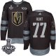 Adidas Golden Vegas Golden Knights #77 Brad Hunt Black 1917-2017 100th Anniversary 2018 Stanley Cup Final Stitched NHL Jersey