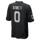 Men's Las Vegas Raiders Jakorian Bennett Nike  Black Team Game Jersey