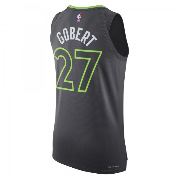 Men's Minnesota Timberwolves Rudy Gobert Jordan Brand Anthracite Player Jersey - Statement Edition