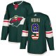 Adidas Minnesota Wild #9 Mikko Koivu Green Home USA Flag Stitched NHL Jersey