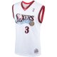 Men's Philadelphia 76ers Allen Iverson Mitchell & Ness White Hardwood Classics Swingman Jersey