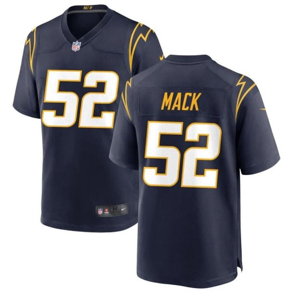 Youth Los Angeles Chargers #52 Khalil Mack Game Navy 2022 Trade Jersey