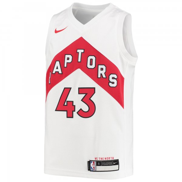 Youth Toronto Raptors Pascal Siakam Nike White Swingman Jersey - Association Edition