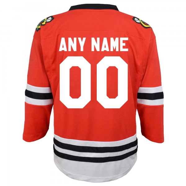 Youth Chicago Blackhawks Red Replica Custom Jersey