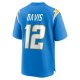 Men's Los Angeles Chargers Derius Davis Nike Powder Blue Team Game Jersey