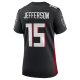 Women's Atlanta Falcons Van Jefferson Nike  Black  Game Jersey