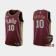 Men's Cleveland Cavaliers #10 Darius Garland 2022-23 Icon Edition Wine Gold is Back NBA Jersey