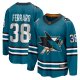 Men's San Jose Sharks Mario Ferraro Fanatics Teal Home Breakaway Player Jersey