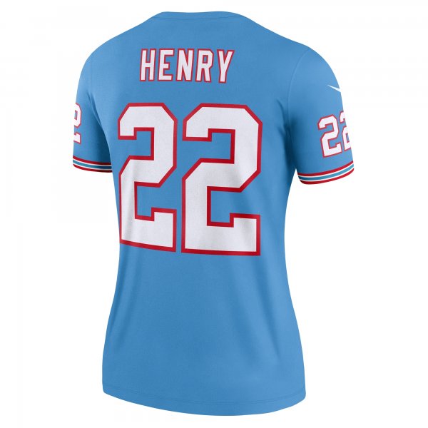 Women's Tennessee Titans Derrick Henry Nike Light Blue Oilers Throwback Legend Jersey