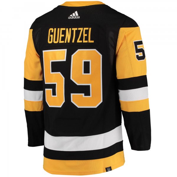 Men's Pittsburgh Penguins Jake Guentzel adidas Black Home Primegreen Player Jersey