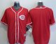 Cincinnati Reds Blank Red New Cool Base Stitched MLB Jersey