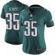 Women's Nike Philadelphia Eagles #35 Boston Scott Limited Green Midnight Team Color Vapor Untouchable Jersey