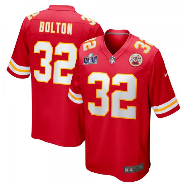 Men's Kansas City Chiefs Nick Bolton Nike Red Super Bowl LVIII Game Jersey