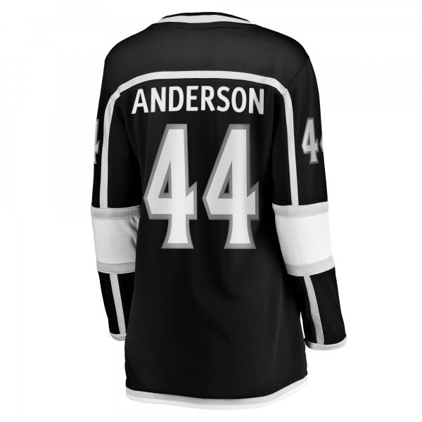 Women's Los Angeles Kings Mikey Anderson Fanatics Black Home Breakaway Player Jersey