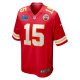 Men's Kansas City Chiefs Patrick Mahomes Nike Red Super Bowl LVII (2022 Season) Patch Game Jersey