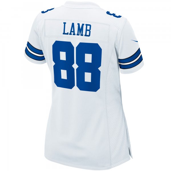 Women's Dallas Cowboys CeeDee Lamb Nike White Game Jersey