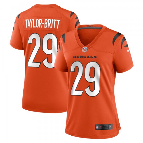 Women's Cincinnati Bengals Cam Taylor-Britt Nike  Orange Alternate Game Jersey