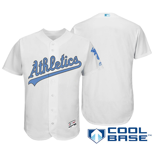 Oakland Athletics White Majestic 2016 Father's Day Cool Base Jersey