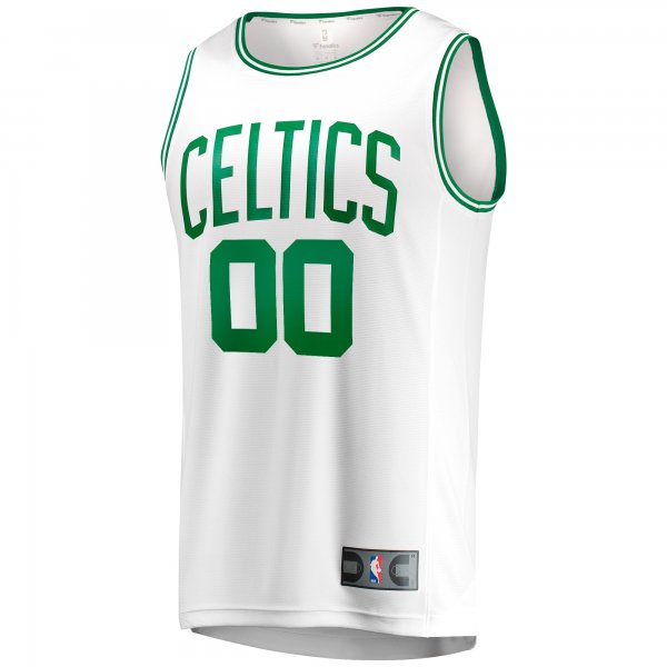 Youth Boston Celtics  Fanatics White Fast Break Replica Custom Jersey - Association Edition