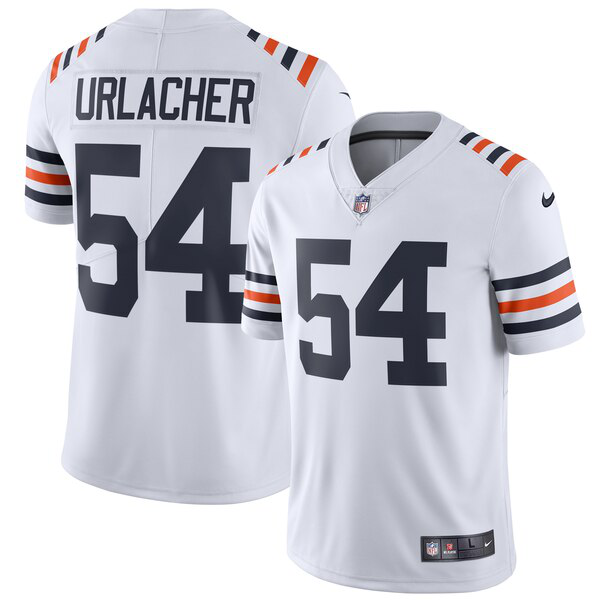 Men's Nike Chicago Bears #54 Brian Urlacher White 2019 Alternate Classic Retired Player Limited NFL Jersey