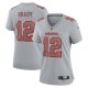 Women's Tampa Bay Buccaneers Tom Brady Nike Gray Atmosphere Fashion Game Jersey