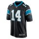 Men's Carolina Panthers Sam Darnold Nike Black Game Player Jersey