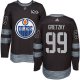 Edmonton Oilers #99 Wayne Gretzky Black 1917-2017 100th Anniversary Stitched NHL Jersey