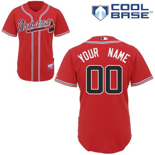 Atlanta Braves Personalized Red MLB Jersey