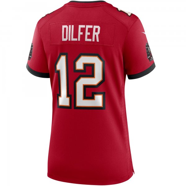 Women's Tampa Bay Buccaneers Trent Dilfer Nike Red Game Retired Player Jersey