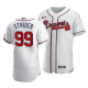 Men's Atlanta Braves #99 Spencer Strider White Flex Base Home Jersey