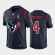 Men's Nike Houston Texans #26 Lamar Miller Navy Team 2020 Big Logo Number Color Rush Limited Jersey