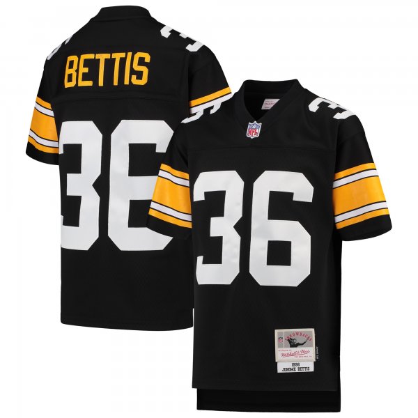 Youth Pittsburgh Steelers Jerome Bettis Mitchell & Ness Black 1996 Legacy Retired Player Jersey