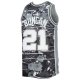 Men's San Antonio Spurs Tim Duncan Mitchell & Ness Silver 1998/99 Hardwood Classics Lunar New Year Swingman Jersey