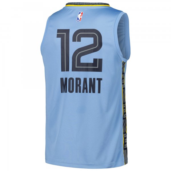 Men's Memphis Grizzlies Ja Morant Fanatics Light Blue Fast Break Replica Player Jersey - Statement Edition