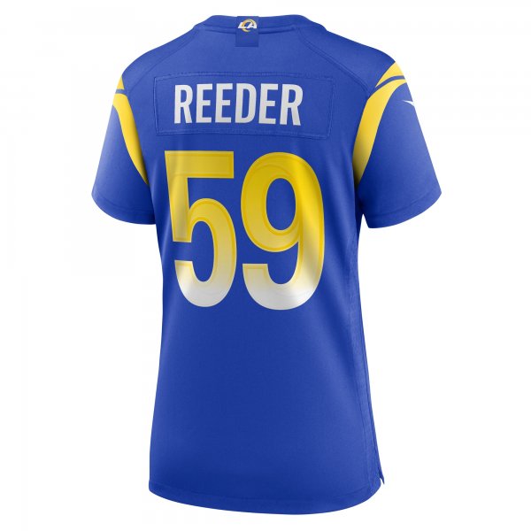 Women's Los Angeles Rams Troy Reeder Nike  Royal Team Game Jersey