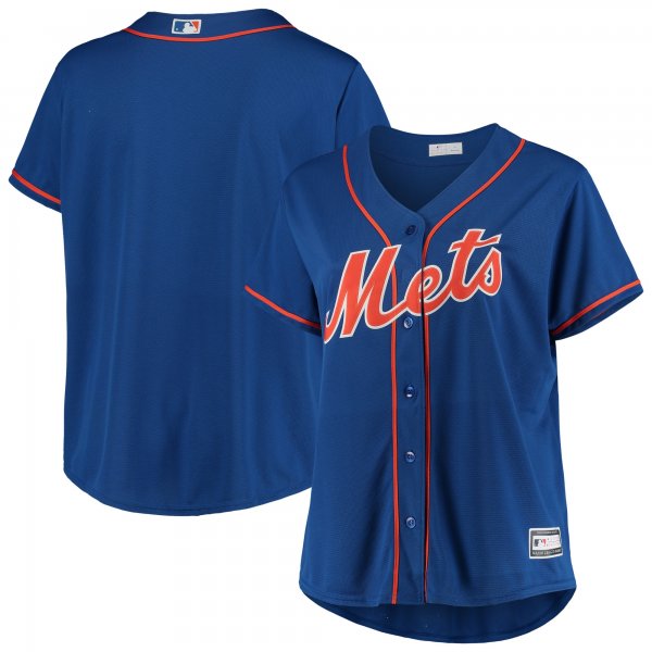 Women's New York Mets Royal Plus Size Alternate Replica Team Jersey