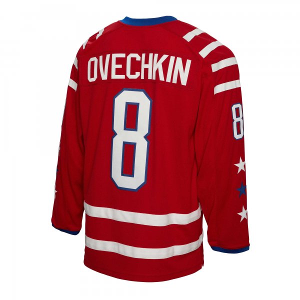 Men's Washington Capitals Alexander Ovechkin Mitchell & Ness Red Captain Patch 2015 Winter Classic Blue Line Player Jersey