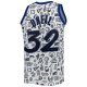 Men's Orlando Magic Shaquille O'Neal Mitchell & Ness White 1994/95 Hardwood Classics Doodle Swingman Jersey