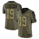 Pittsburgh Steelers JuJu Smith-Schuster Olive Men's Stitched NFL Limited 2021 Salute to Service Jersey